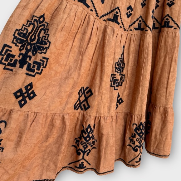 Anthropologie Bohemian Tiered Midi Skirt - Picture 3 of 13